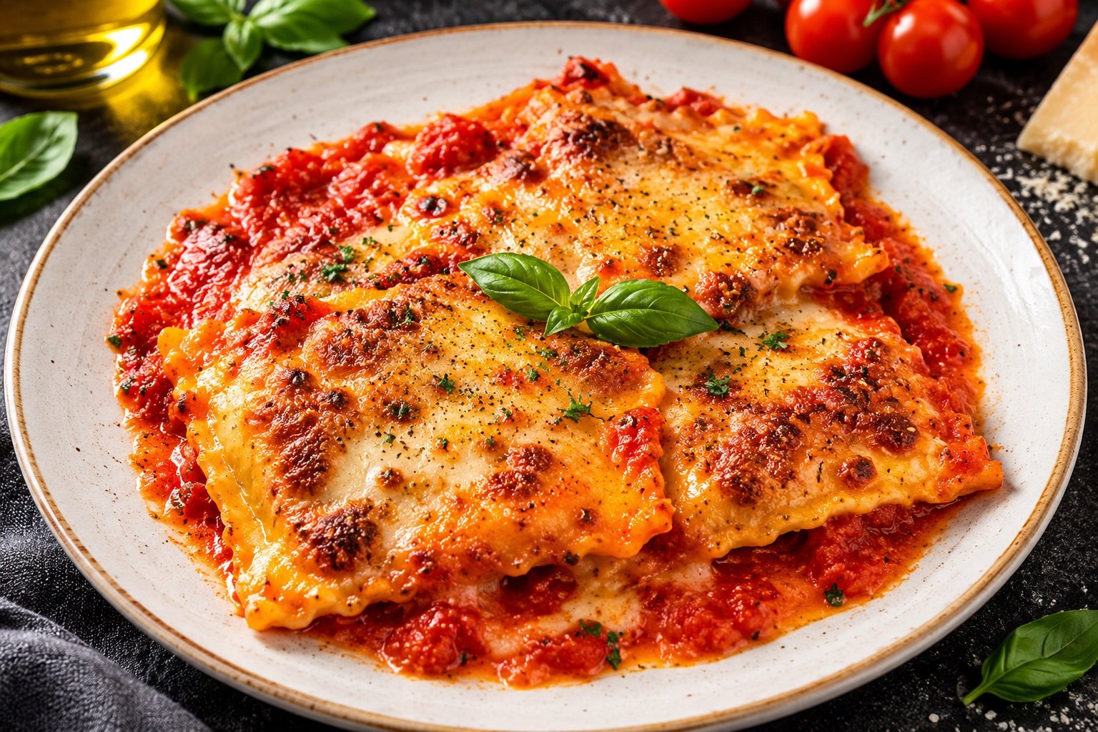 Ravioli arrabbiata