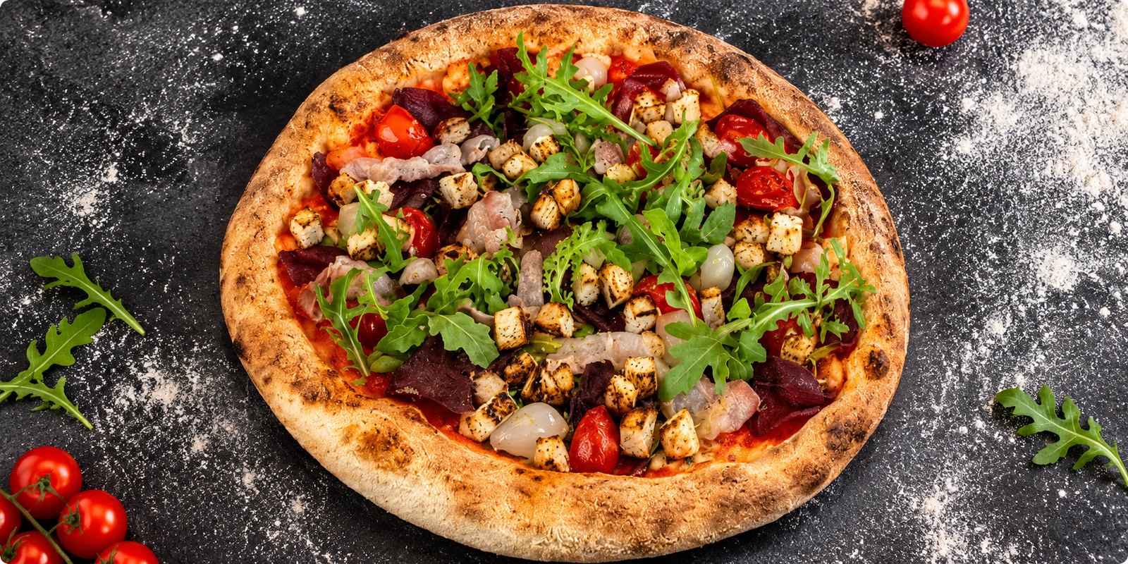 Pizza de saison-pizza chasseur